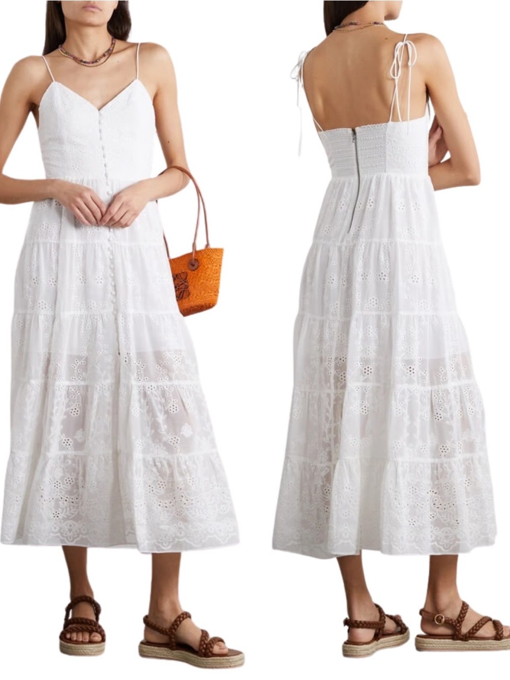 Alice and Olivia Shanti Eyelet Maxi Dress | Size 4 - Picture 1 of 7